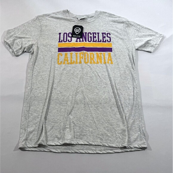 Where I'm From Adult Los Angeles CA Crew Tee T-Shirt Cotton Poly Mens XL NWT - Picture 1 of 7